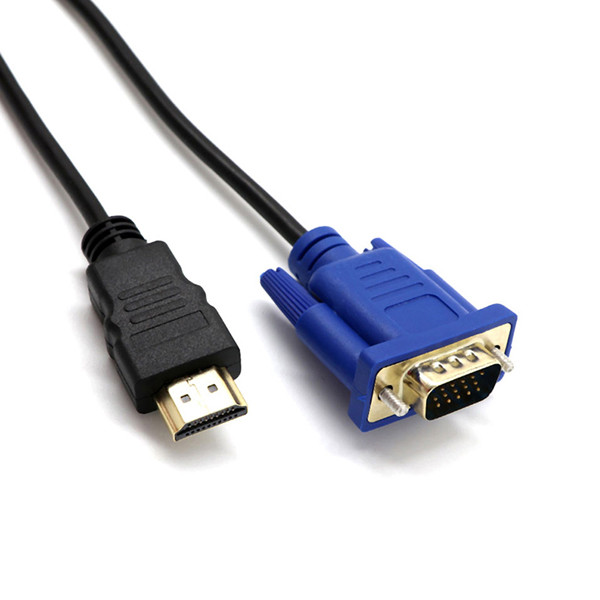 HDMI to VGA Cable 1.8m Male To Male Video Adapter Cable for Digital Signal Formats
